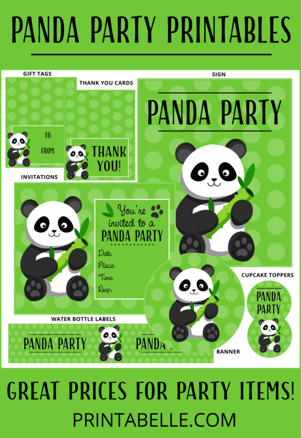 Panda Party Printables | Panda Shower | Panda Party, Panda Birthday - Panda Bear Invitations Free Printable