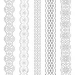 Paper Lace Ribbons To Print And Paint Everywhere. | Painting   Free Printable Lace Stencil