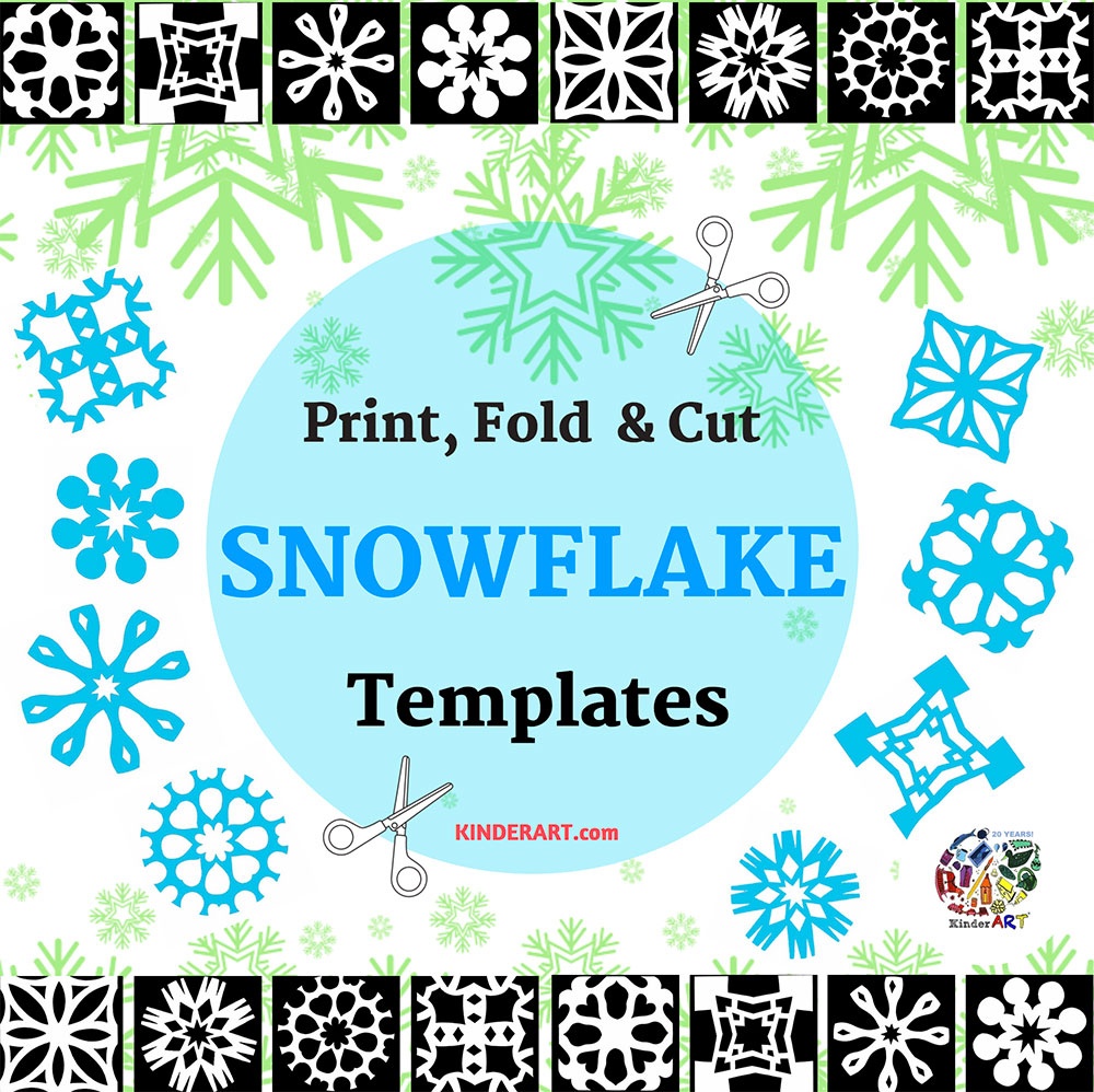 Paper Snowflakes - Christmas Holiday Arts And Crafts - December - Snowflake Template Free Printable