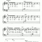 Part Of Your World The Little Mermaid Piano Sheet Music – Guitar   Free Printable Piano Sheet Music For Popular Songs