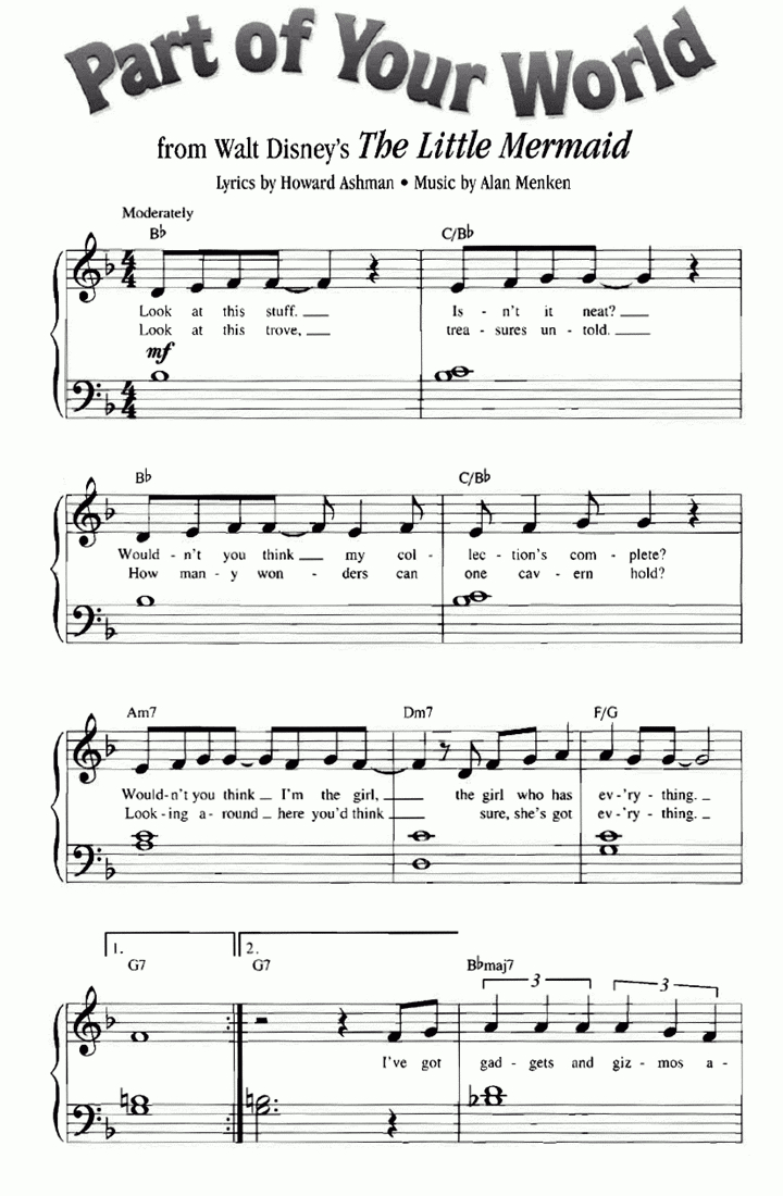 Piano Sheet Music For Beginners Popular Songs Free Printable | Free Printable