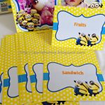 Party Hat: Minions Party For Baby Faz   Free Printable Minion Food Labels