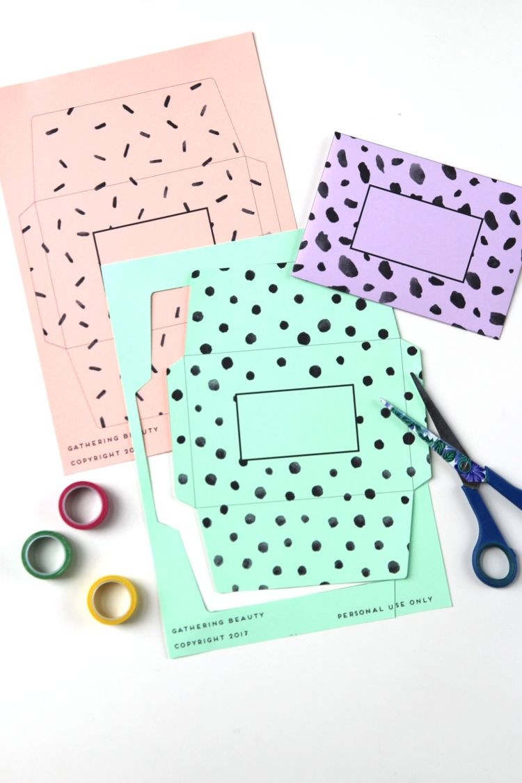 Patterned Envelopes - Free Printable. | Printables | The Best - Free Printable Envelopes