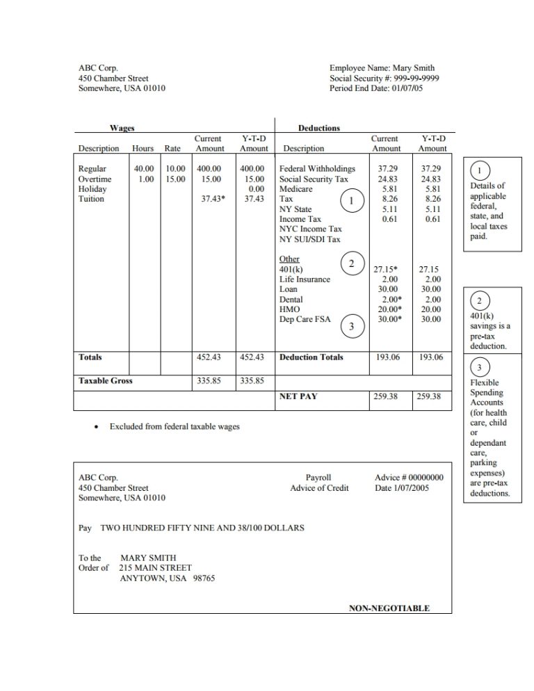 Paystub - Free Download, Edit, Create, Fill And Print Pdf Templates ...