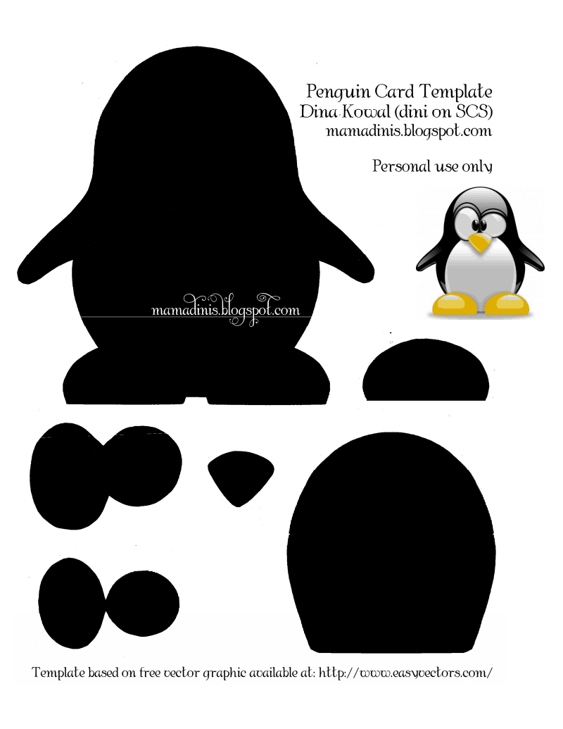 Printable Penguin Craft Templates Printable Word Searches