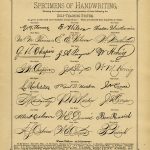 Penmanship Handwriting Specimens ~ Free Printable Vintage Book Page   Free Printable Book Pages