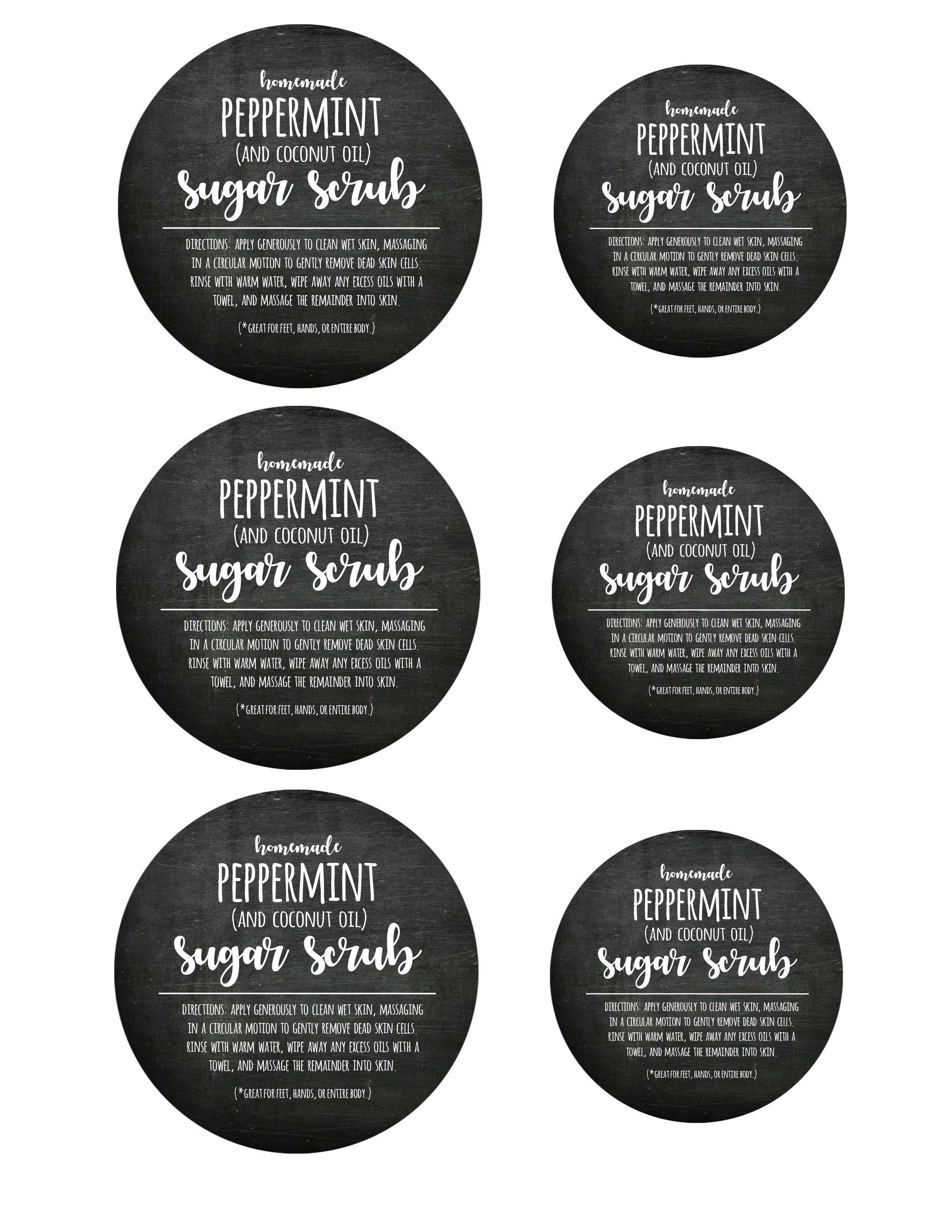 Free Printable Sugar Scrub Labels Free Printable