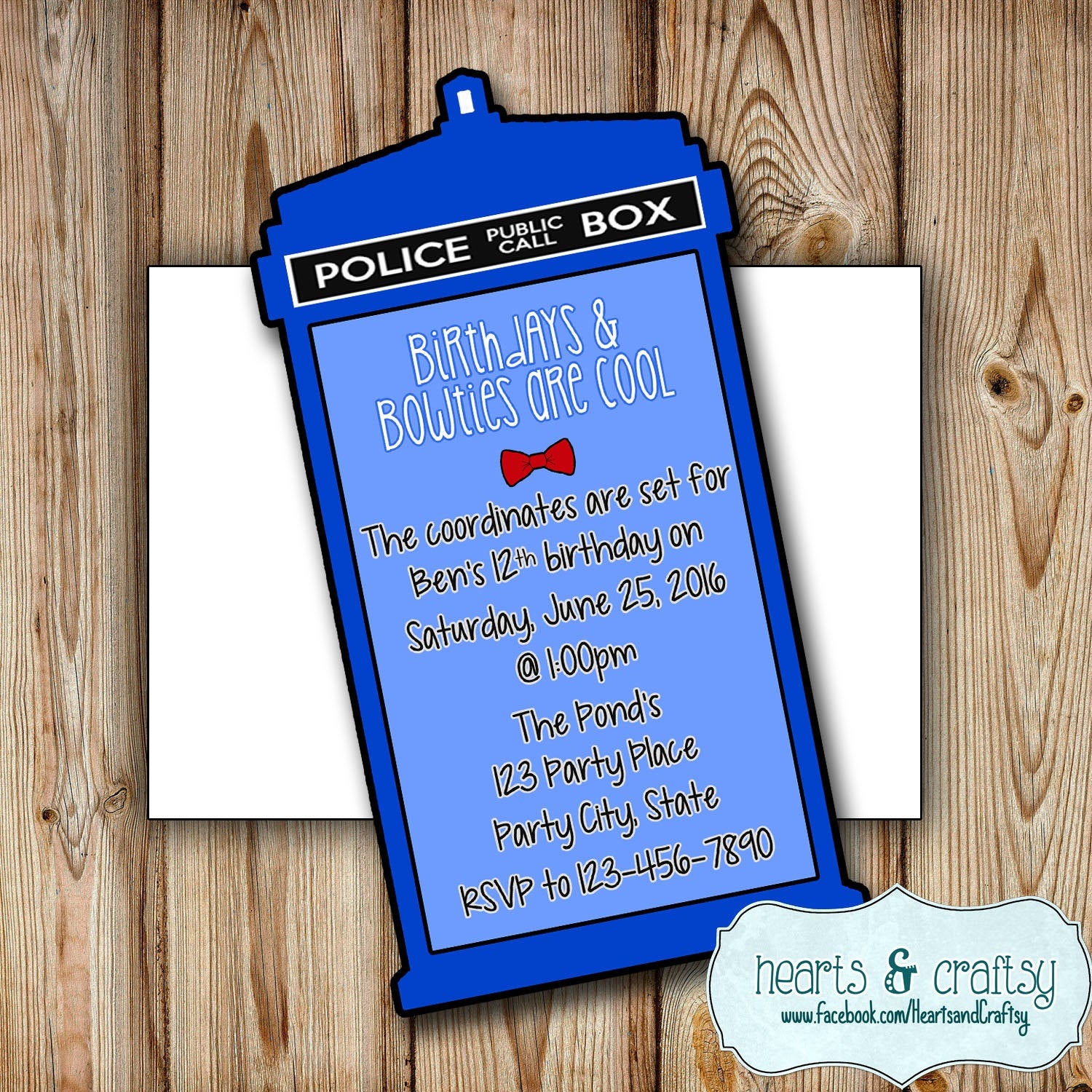 Personalized Doctor Who Party Invitation Doctor Who Birthday | Etsy - Doctor Who Party Invitations Printable Free