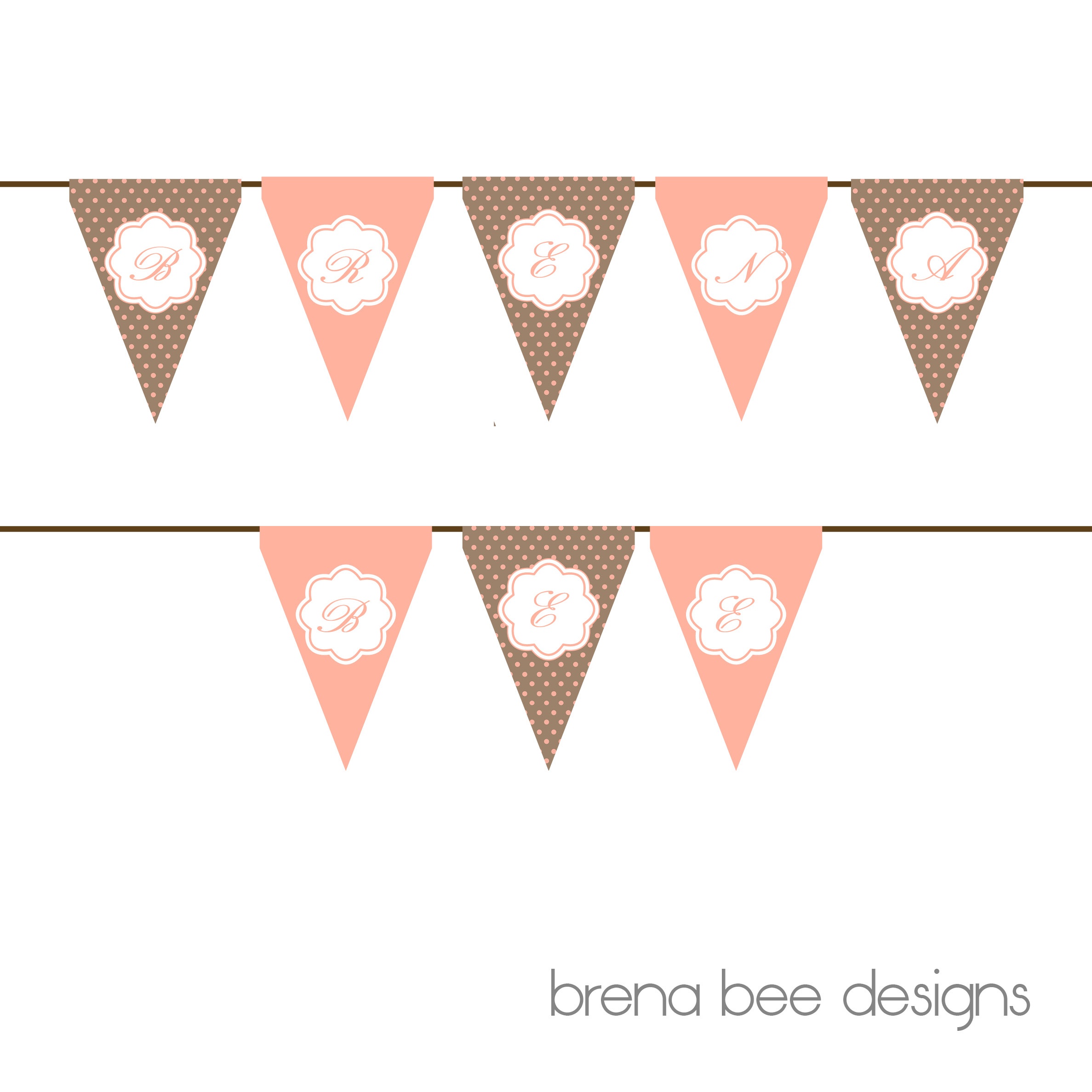 Photo : Baby Shower Elephant Theme Products Image - Baby Shower Bunting Free Printable