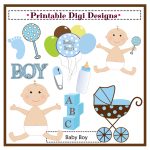 Photo : Free Printable Baby Shower Image   Free Printable Baby Shower Decorations For A Boy