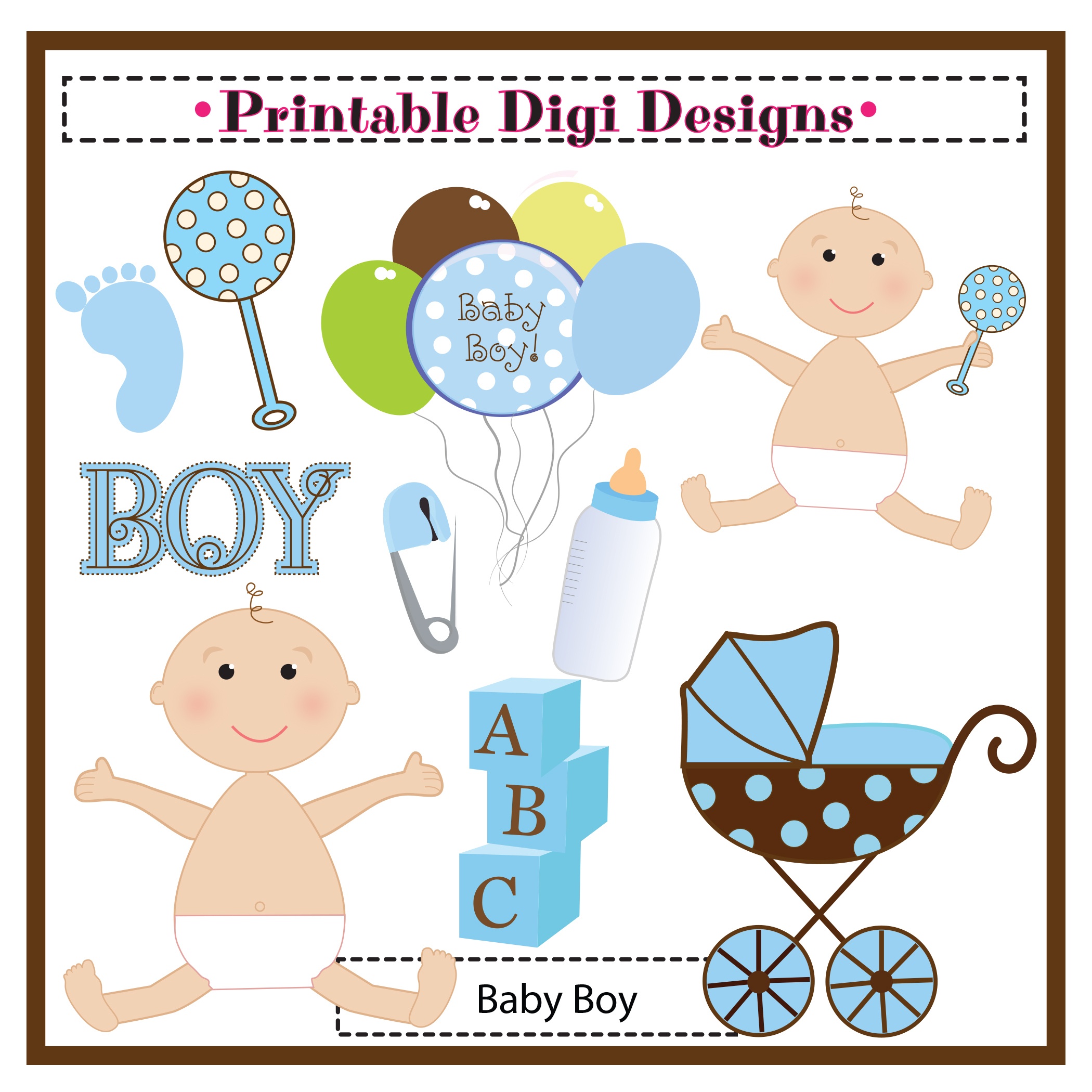 Free Printable Baby Shower Decorations For A Boy Free Printable