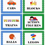 Picture Labels For Toys | Free Printable: Boy's Toy Bin Labels   Free Printable Classroom Tray Labels