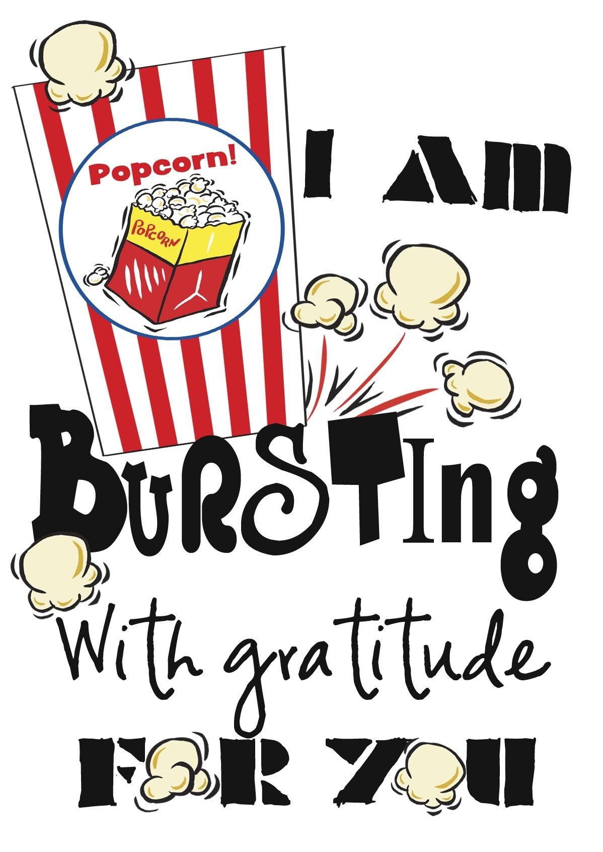 Pinamy Knight On Craft Ideas | Volunteer Appreciation Gifts - Free Popcorn Teacher Appreciation Printable