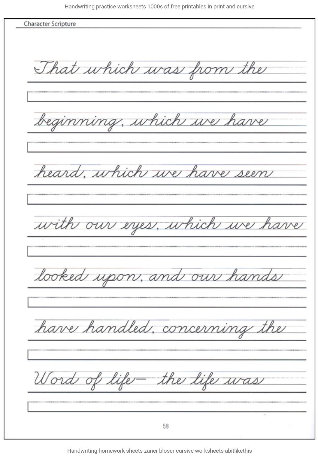 Free Printable Cursive Writing Paragraphs Free Printable