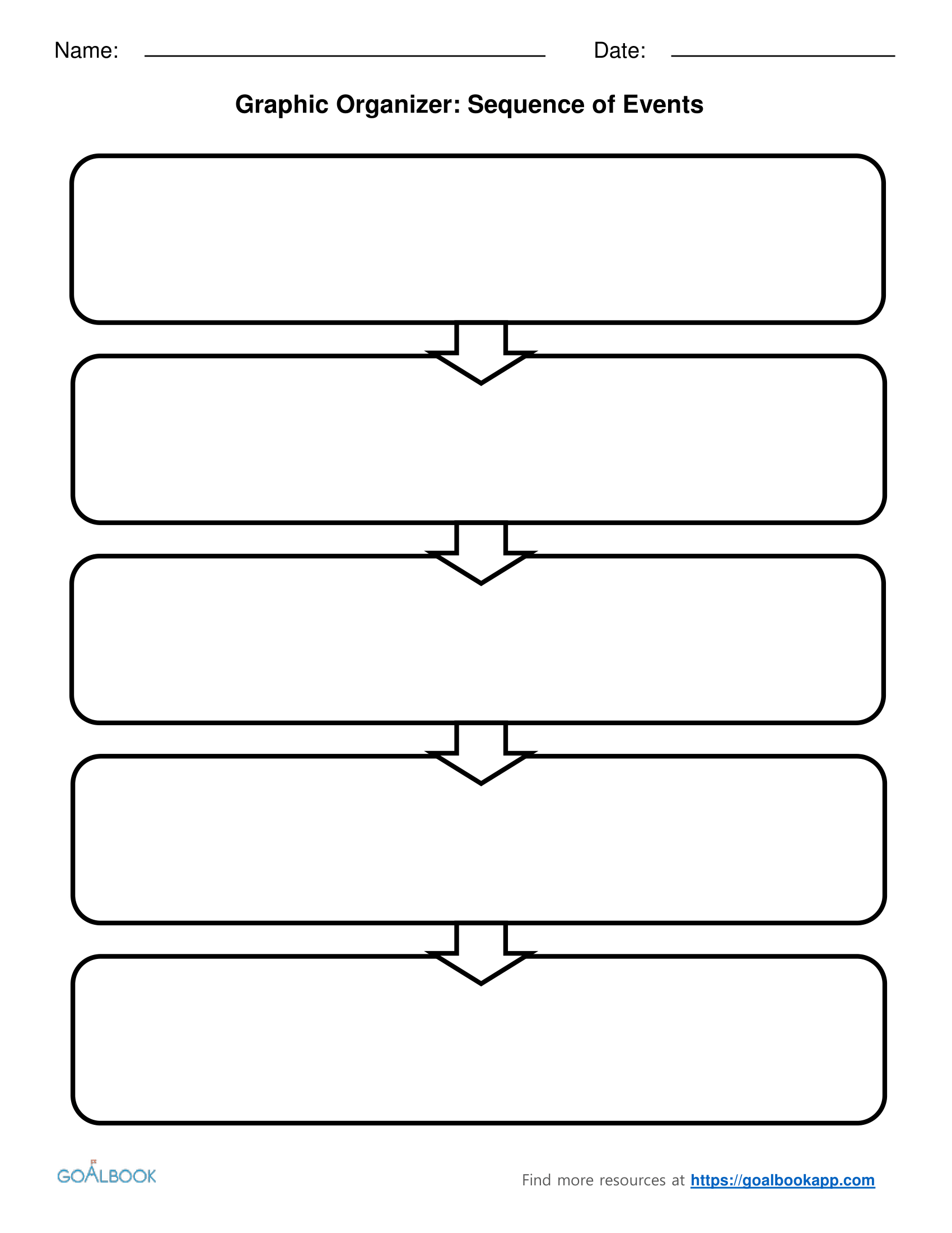 Graphic Organizer Flow Chart Printable