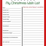Pinbecky Stout On Christmas!!! | Christmas Wish List Template   Free Printable Christmas List Maker