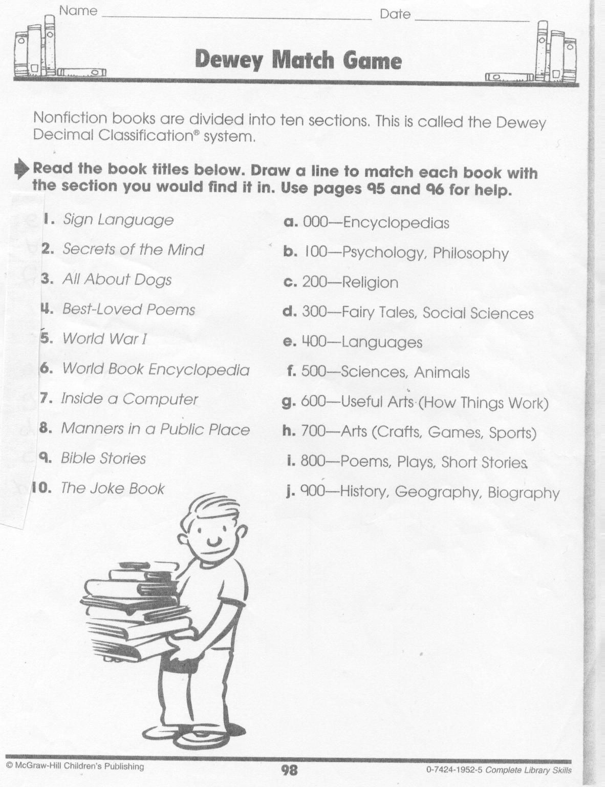 Library Activities Reading Library Scavenger Hunts School Free Printable Library Skills