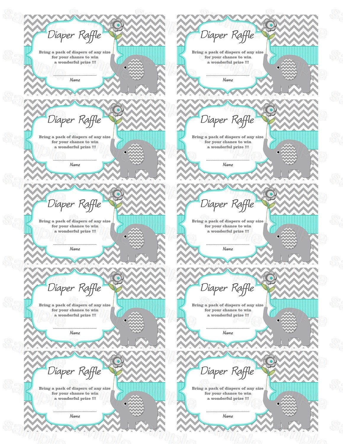 Pincindy Wallace On Diy | Baby Shower Diapers, Baby Shower - Free Printable Diaper Raffle Tickets