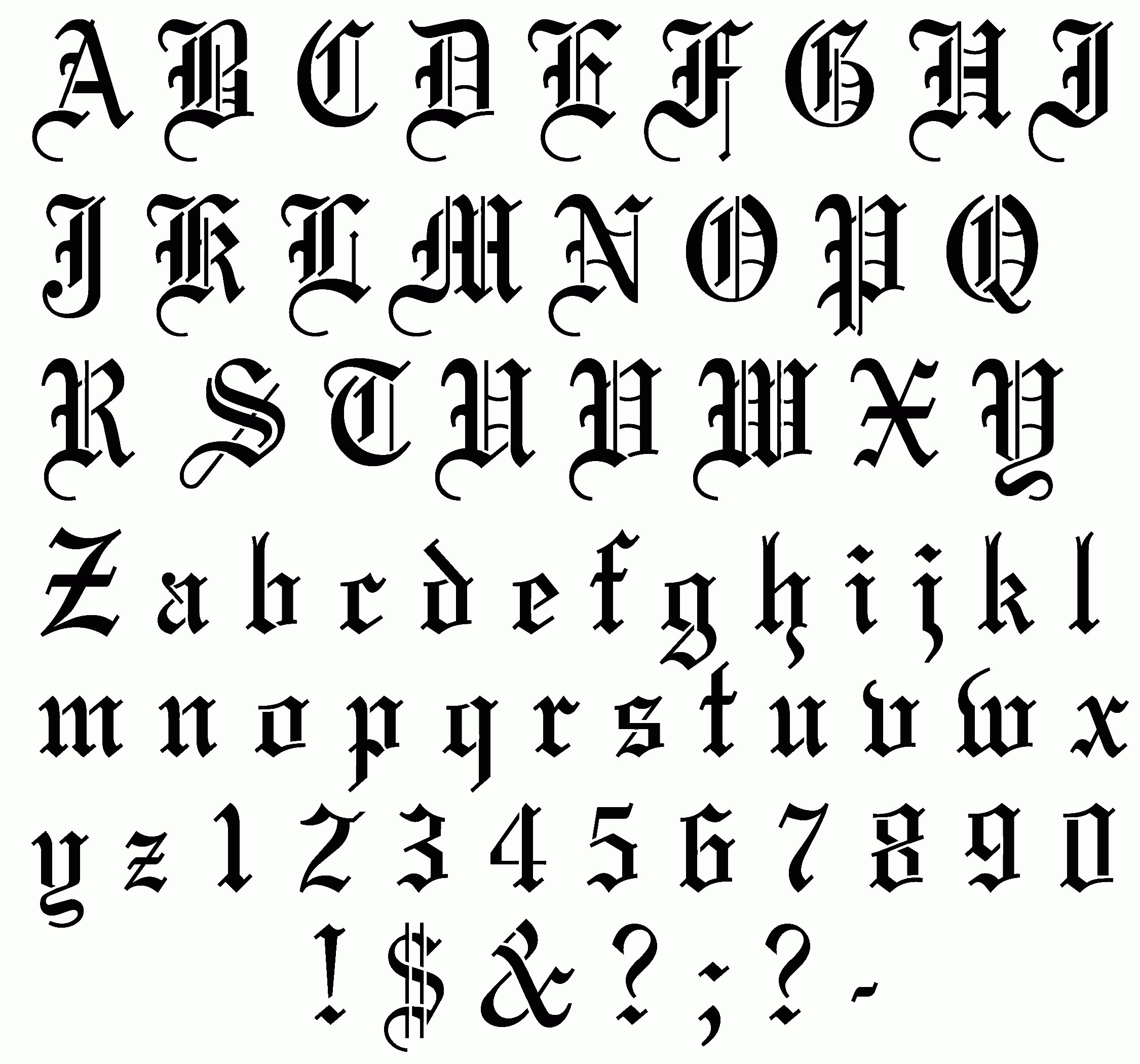 Pincoleen Bevan On Calligraphy | Tattoo Fonts, Calligraphy Fonts - Free Printable Old English Letters