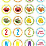 Pinjennifer Mercado On Sesame St | Pinterest   Free Printable Sesame Street Cupcake Toppers