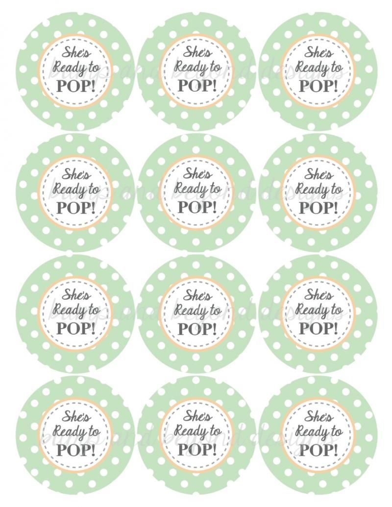 Pinkathy Shope-Kunes On Celebrations ~ Baby Shower | Baby Shower - Free Printable She&amp;#039;s Ready To Pop Labels