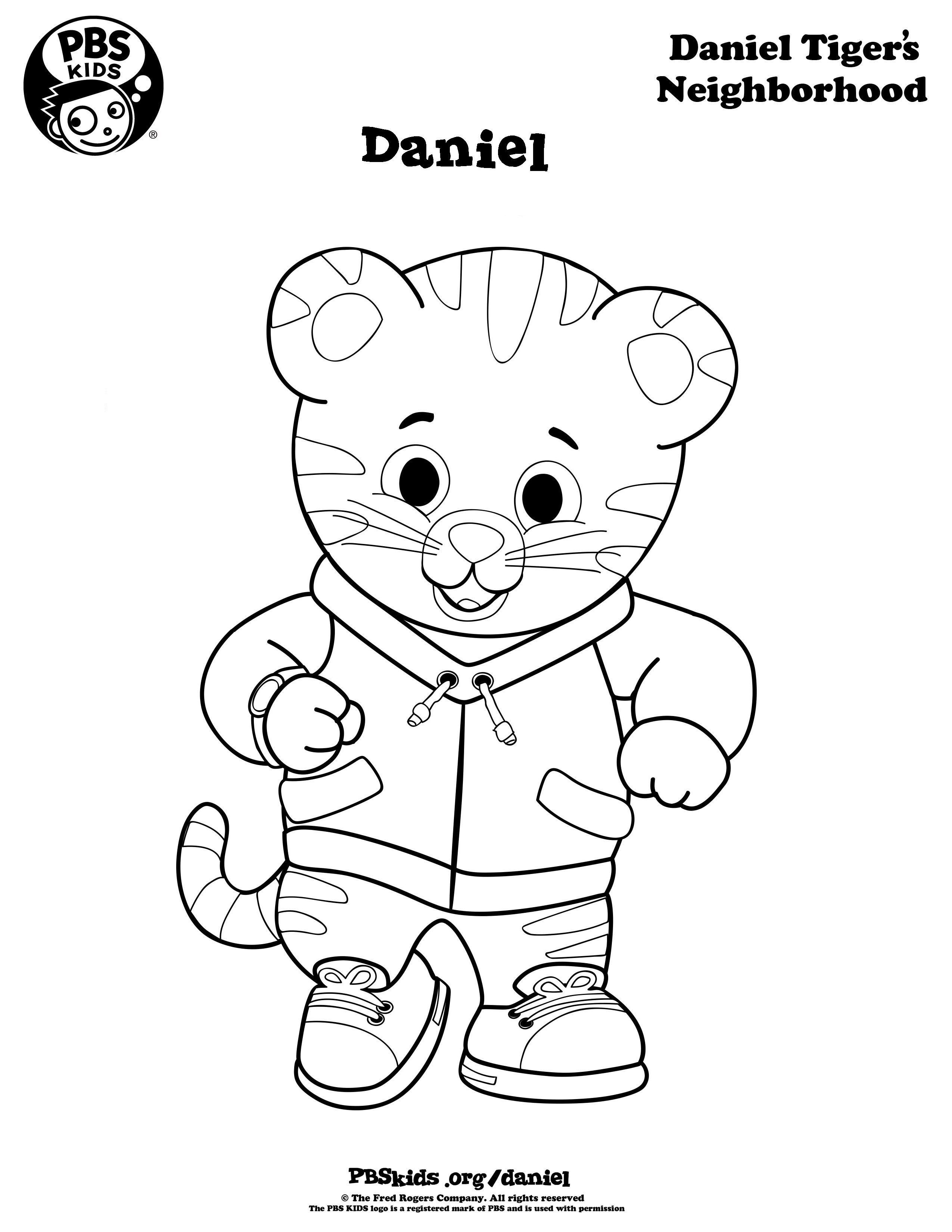 Pinkristen Miller On Noah&amp;#039;s 1St Birthday | Daniel Tiger Party - Free Printable Daniel Tiger Coloring Pages