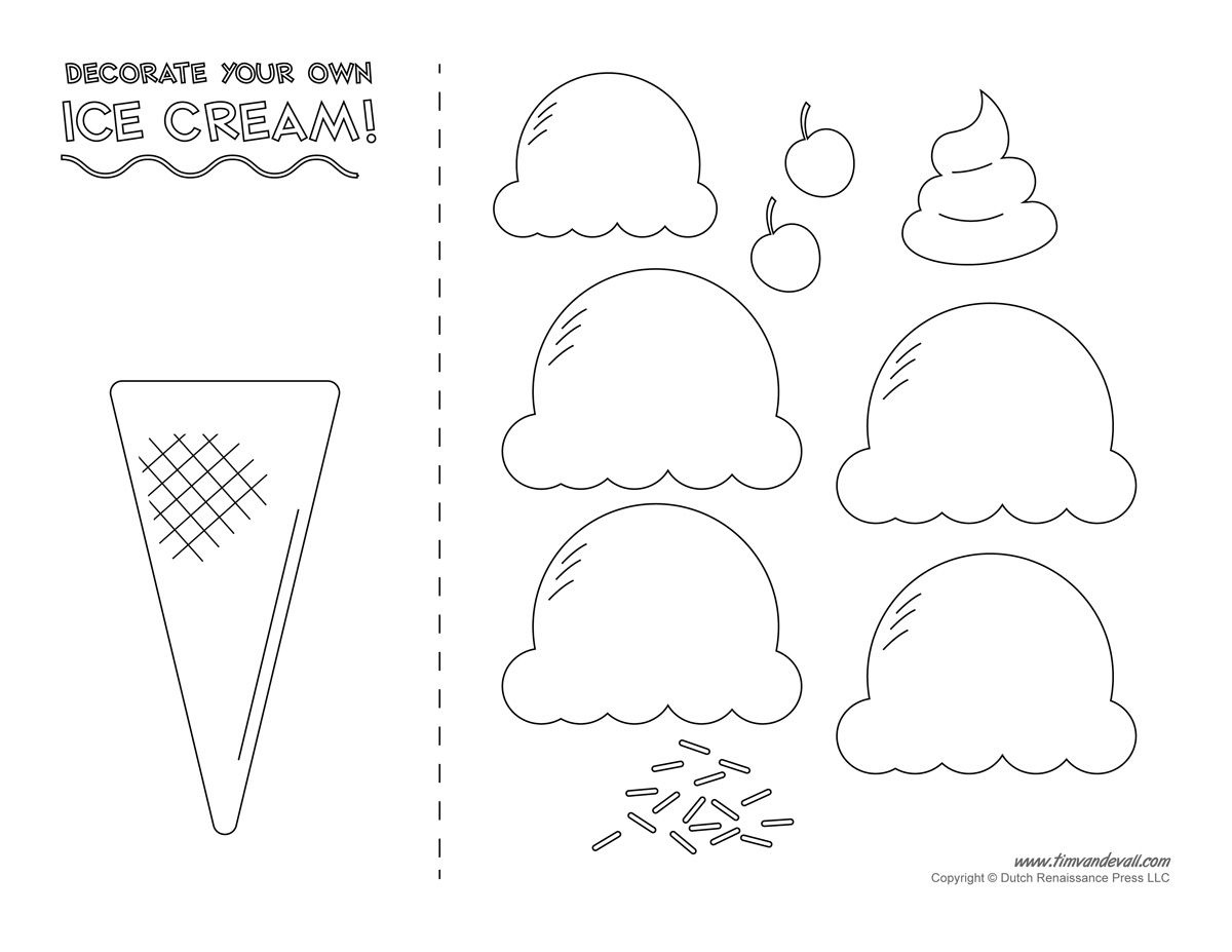 Ice Cream Cone Template Free Printable Free Printable