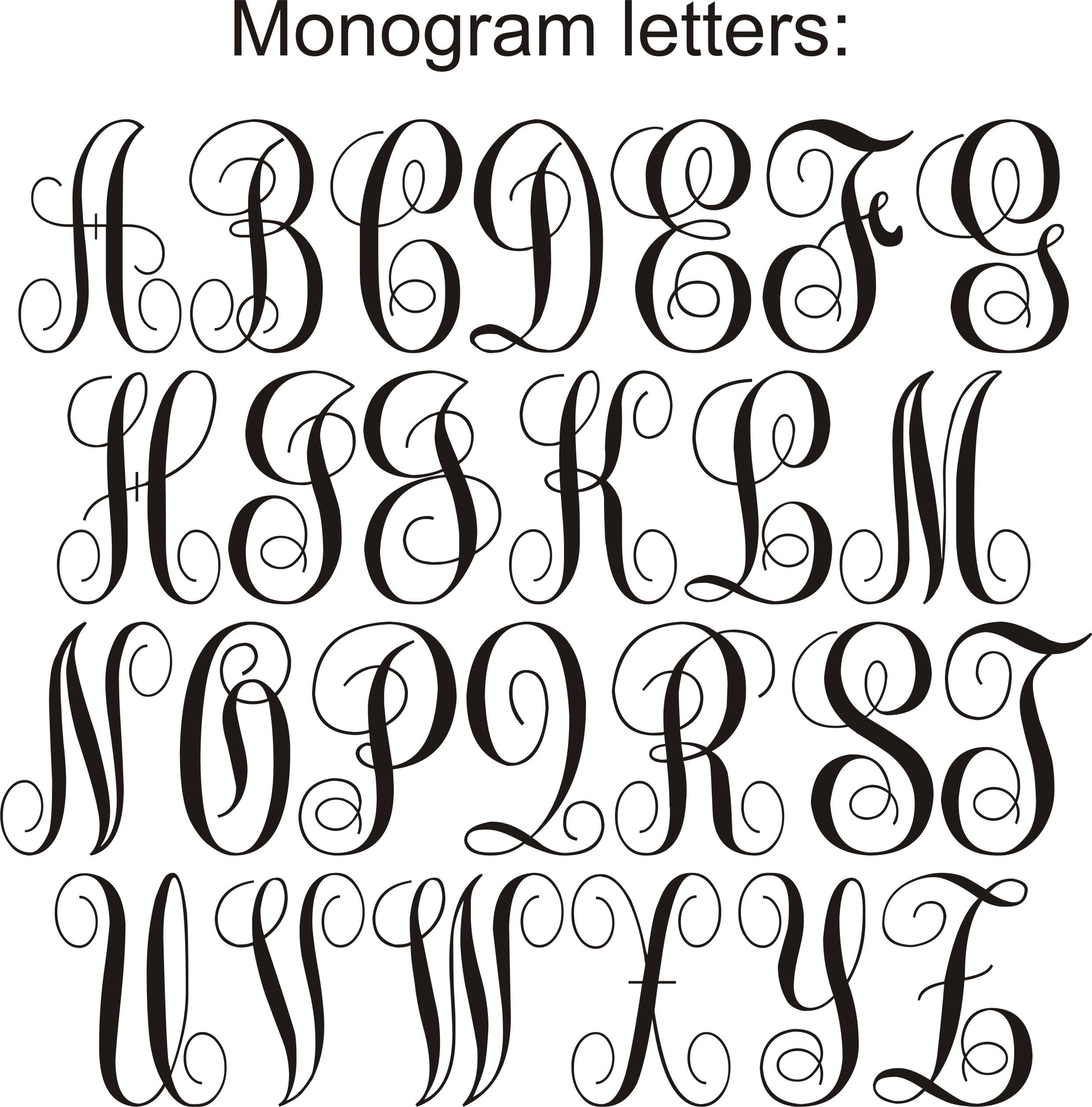 Pinnatalie Ward On Artsy Fartsy | Cursive Fonts Alphabet - Free Printable Monogram Letters