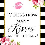 Pinpeggy Williams On Wedding | Bridal Shower Activities, Bridal   How Many Kisses Game Free Printable