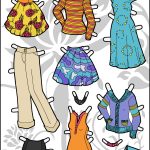 Playing With Pattern On Ms. Mannequin Paper Doll Clothes • Paper   Free Printable Paper Dolls From Around The World