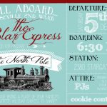 Polar Express Party Invitation   Party Like A Cherry   Free Polar Express Printable Tickets