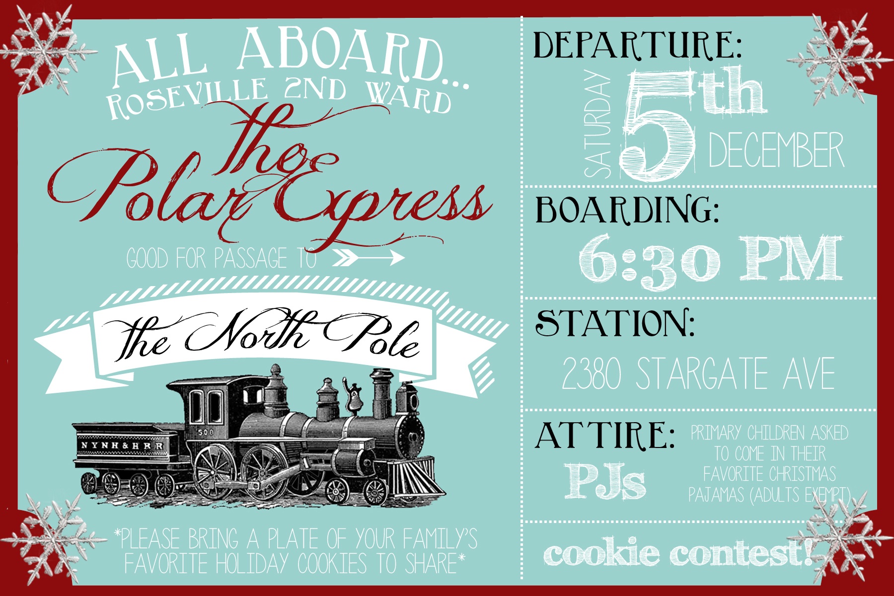 Polar Express Party Invitation - Party Like A Cherry - Free Polar Express Printable Tickets