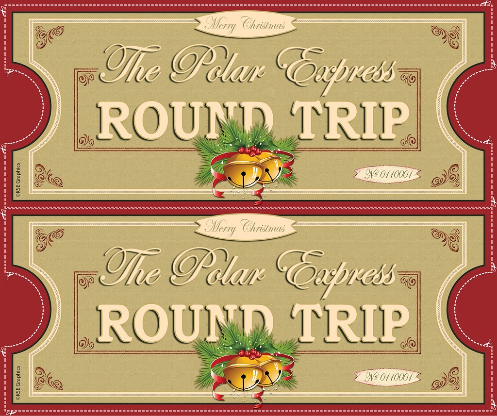 Polar Express Tickets Front 2Up Red | Free Printable Polar E… | Flickr - Free Polar Express Printable Tickets