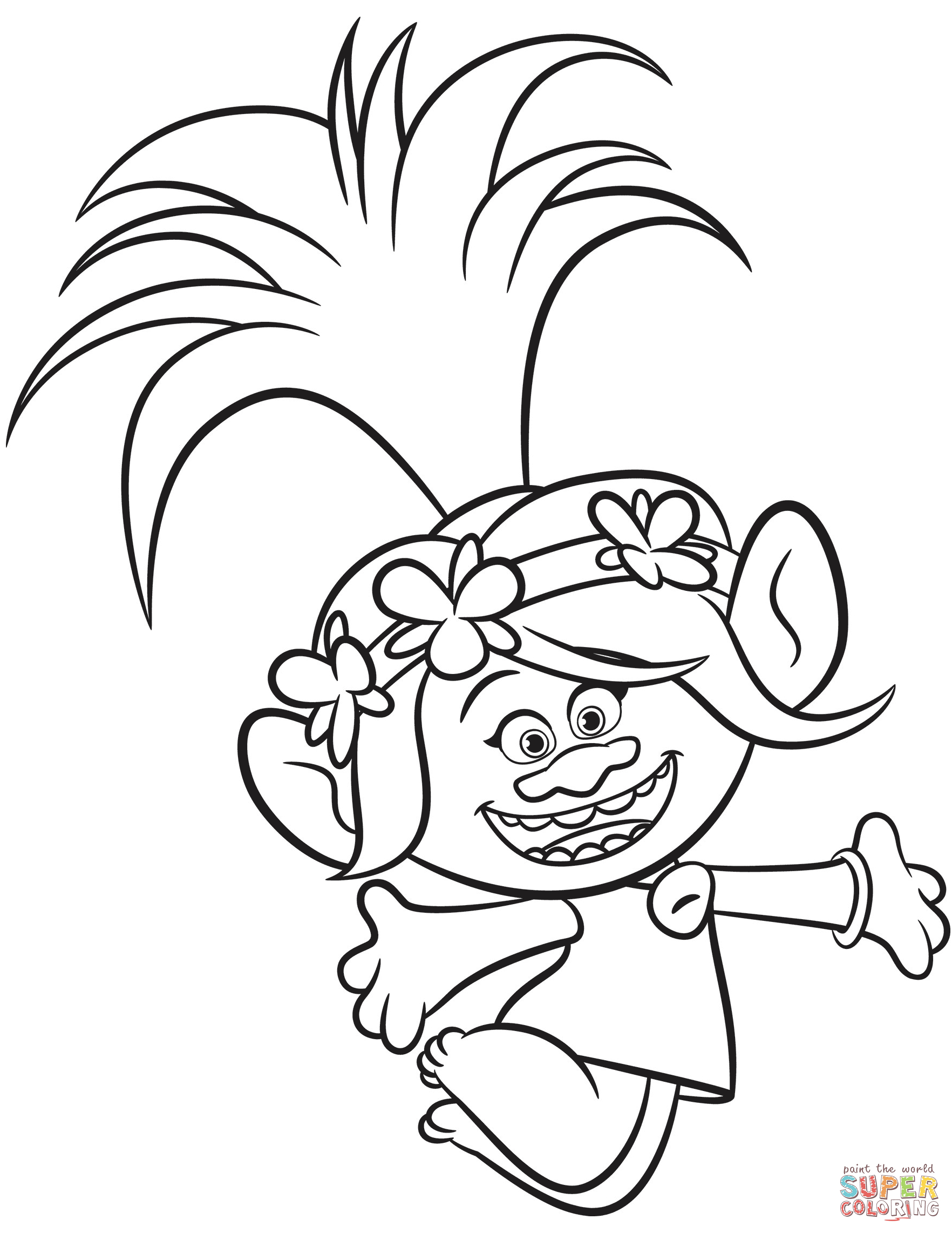 Free Printable Troll Coloring Pages Free Printable