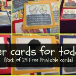 Prayer Cards For Toddlers & Preschoolers (W Free Printable Pack   Free Printable Prayer Cards