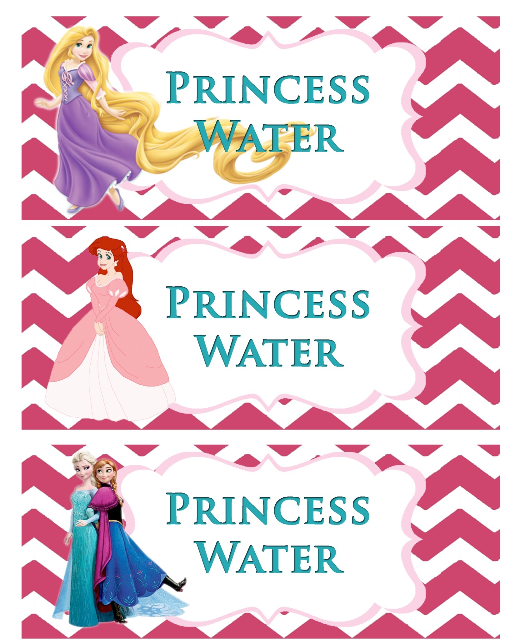 Princess Party-Free Printable - Free Printable Princess Birthday Banner