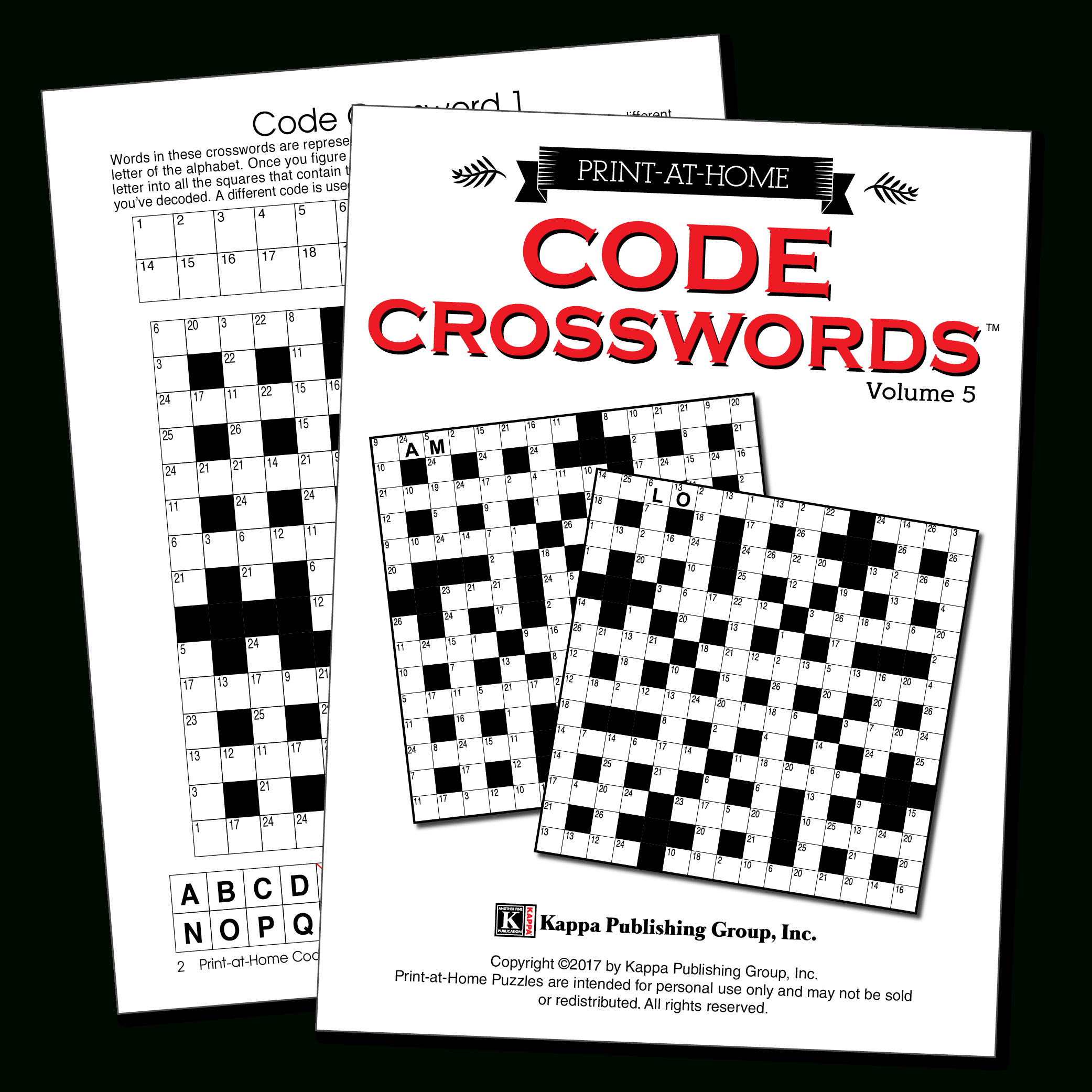 Print-At-Home Code Crosswords – Kappa Puzzles - Free Printable Variety Puzzles