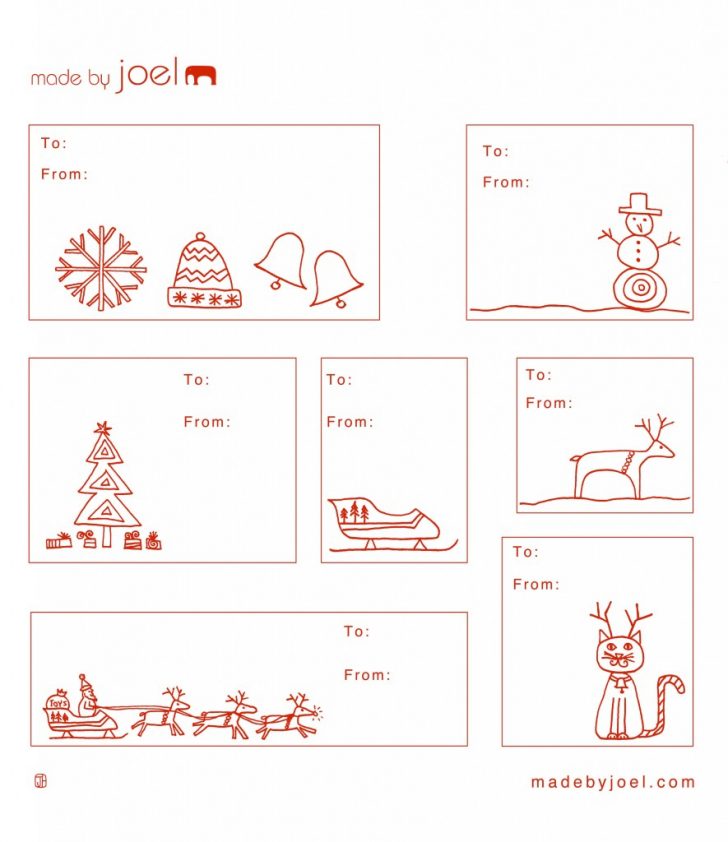 Free Printable Holiday Gift Labels