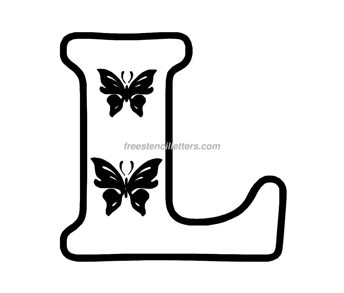Print A Letter Stencil Free Stencil Letters Free Printable Alphabet
