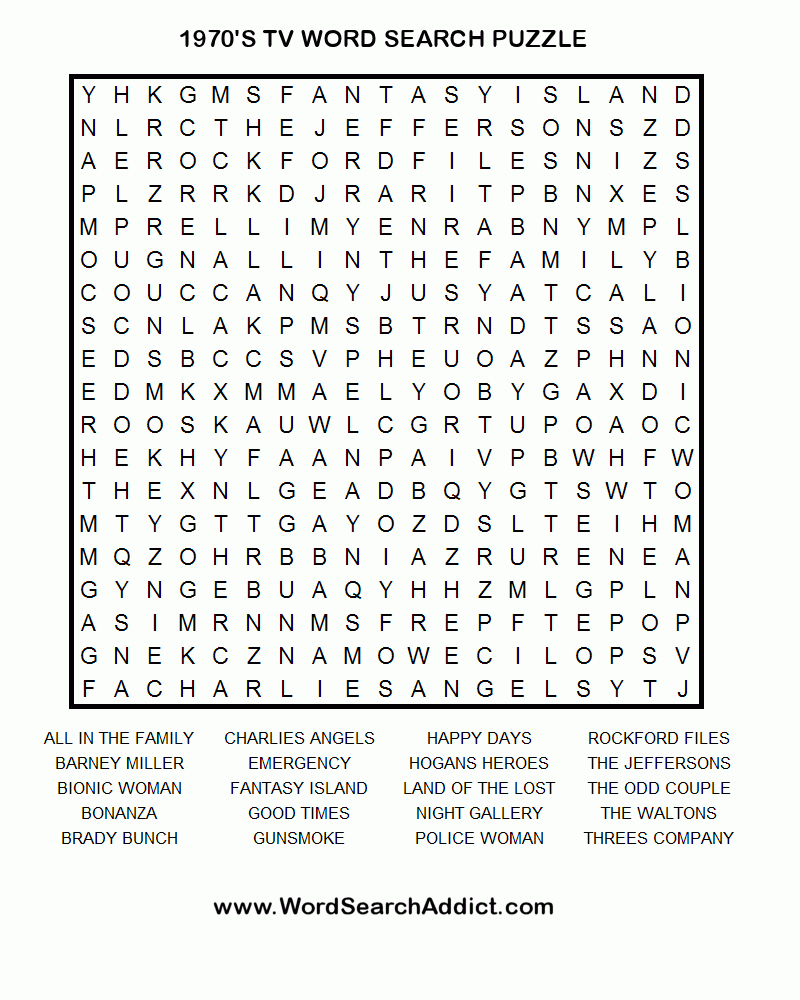 Print Out One Of These Word Searches For A Quick Craving Distraction - Word Search Free Printable Easy