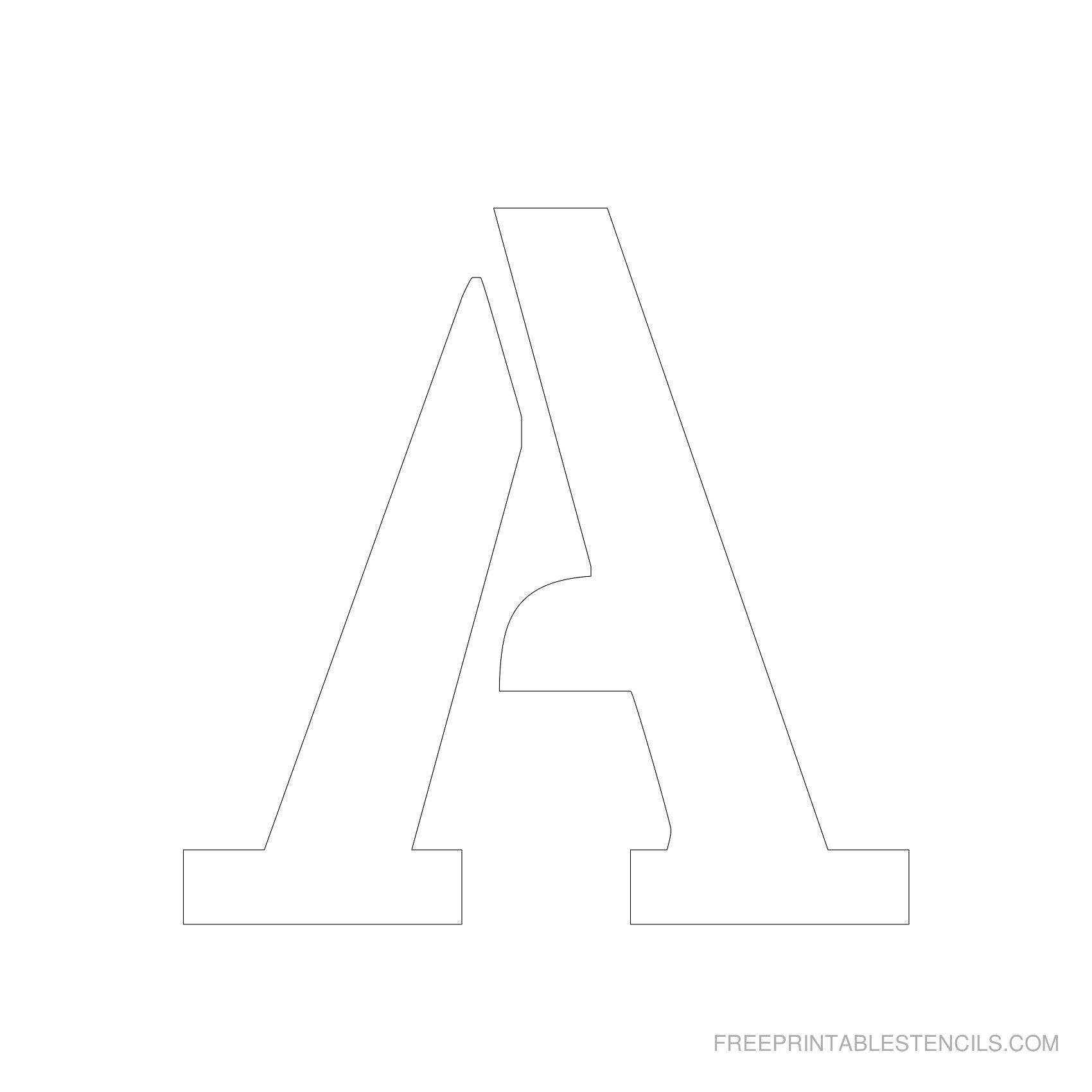 Printable 5 Inch Letter Stencil A Other Stencils As Well | Arts And - Free Printable 4 Inch Block Letters