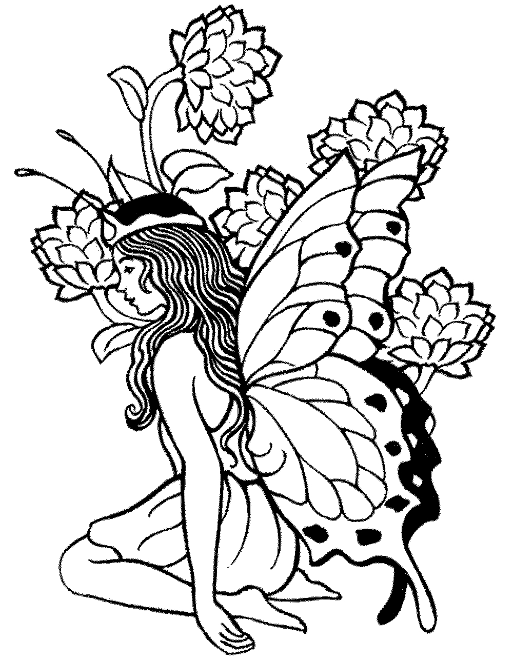 Free Printable Coloring Pages For Adults Dark Fairies - Free Printable