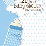 Printable Baby Shower Invitations   Free Printable Baby Shower Cards Templates