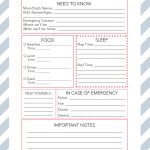 Printable Babysitter Notes + Diy Babysitter's Box   Wit & Wander   Babysitter Notes Free Printable