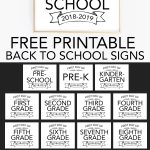 Printable Back To School Signs   Print Our Free First Day Of School   Free Printable Closed Thanksgiving Day Signs