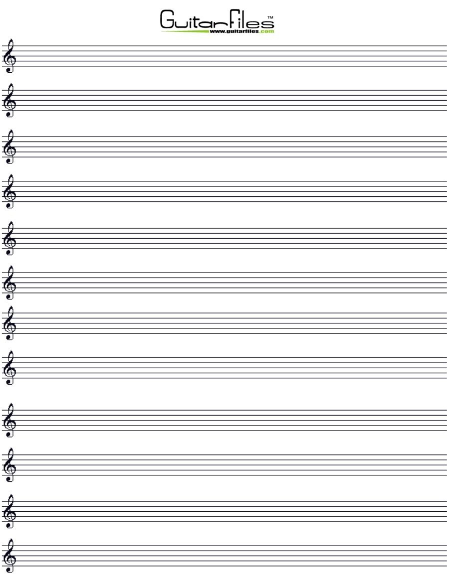 Free Printable Blank Music Staff Paper Free Printable