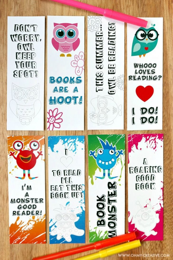 Free Printable Owl Bookmarks