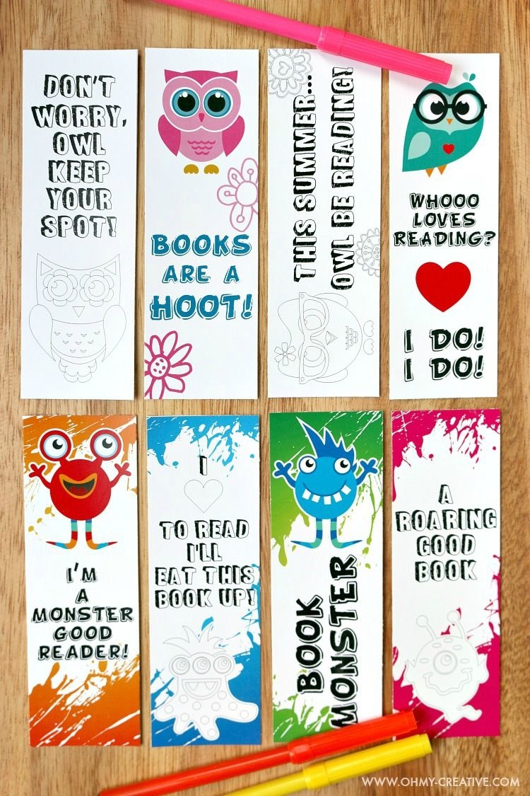 Printable Bookmark Coloring Pages For Kids | Raising Kids | Free - Free Printable Owl Bookmarks