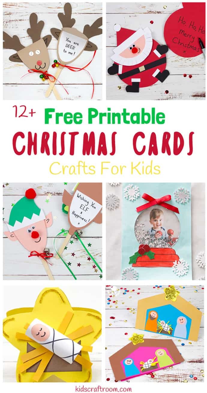 Printable Christmas Cards For Kids - Kids Craft Room - Free Printable Christmas Cards