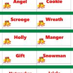 Printable Christmas Game Cards For Pictionary Or Charades, Hangman – Free Printable Christmas Pictionary Words